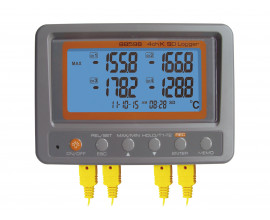 4-х канальный температурный регистратор с термопарами K-типа 88598