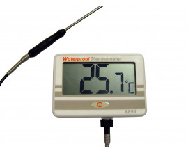 Водонепроницаемый контактный термометр с выносным длинным щупом  8891
