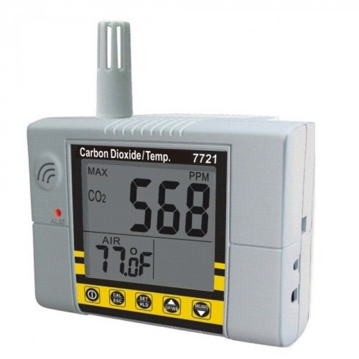 Настенный контроллер углекислого газа, термометр 7721